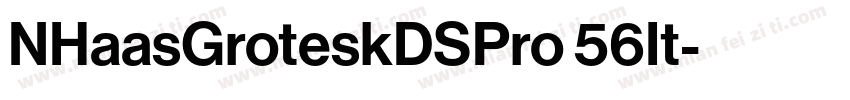 NHaasGroteskDSPro 56It字体转换